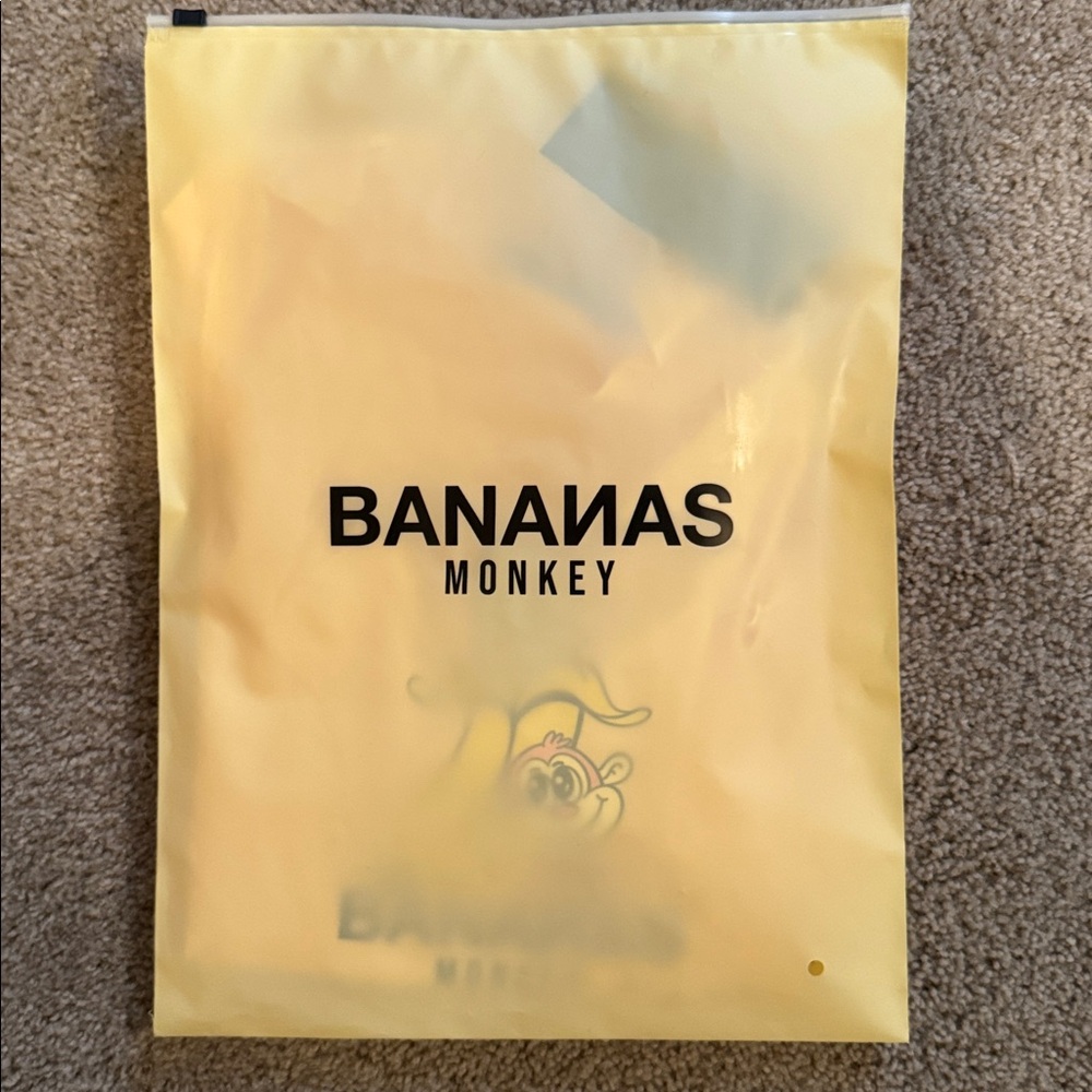 NWT Bundle Pack (2) Banana Monkey Kids short sleeve tee with bags. Sz.7/L - Picture 3 of 4